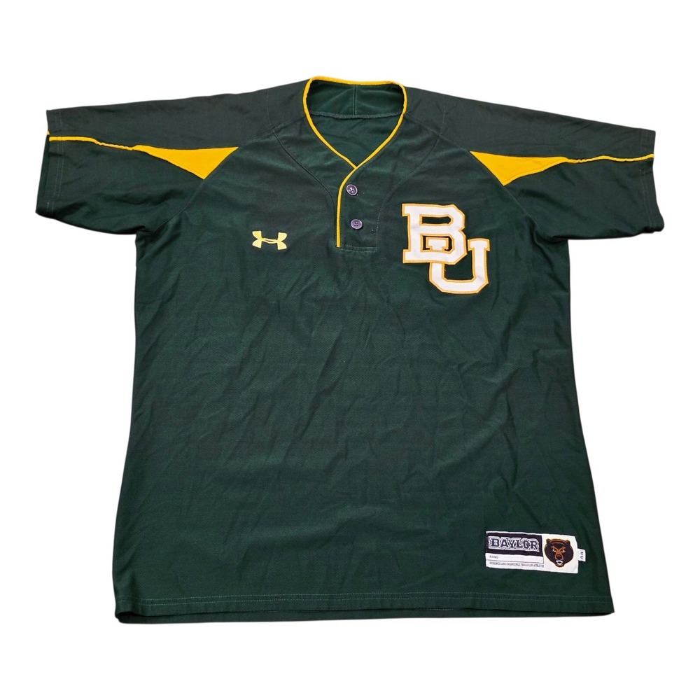 Baylor Bears Under Armour Team Issued #26 Baseball Jersey Green Size 44